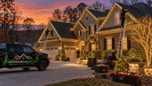 Christmas lighting in Canton, GA